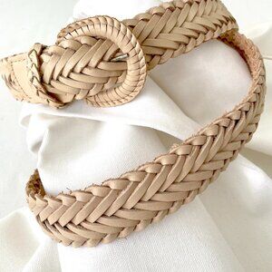 Leather Braided Belt